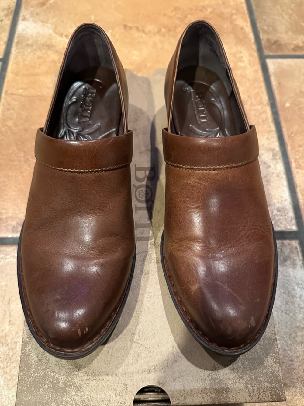 Born Women’s Leather Slip On Shoes